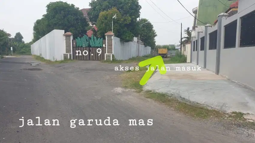 Dijual tanah di pusat kota Cirebon jl. garuda mas kelurahan pekiringan