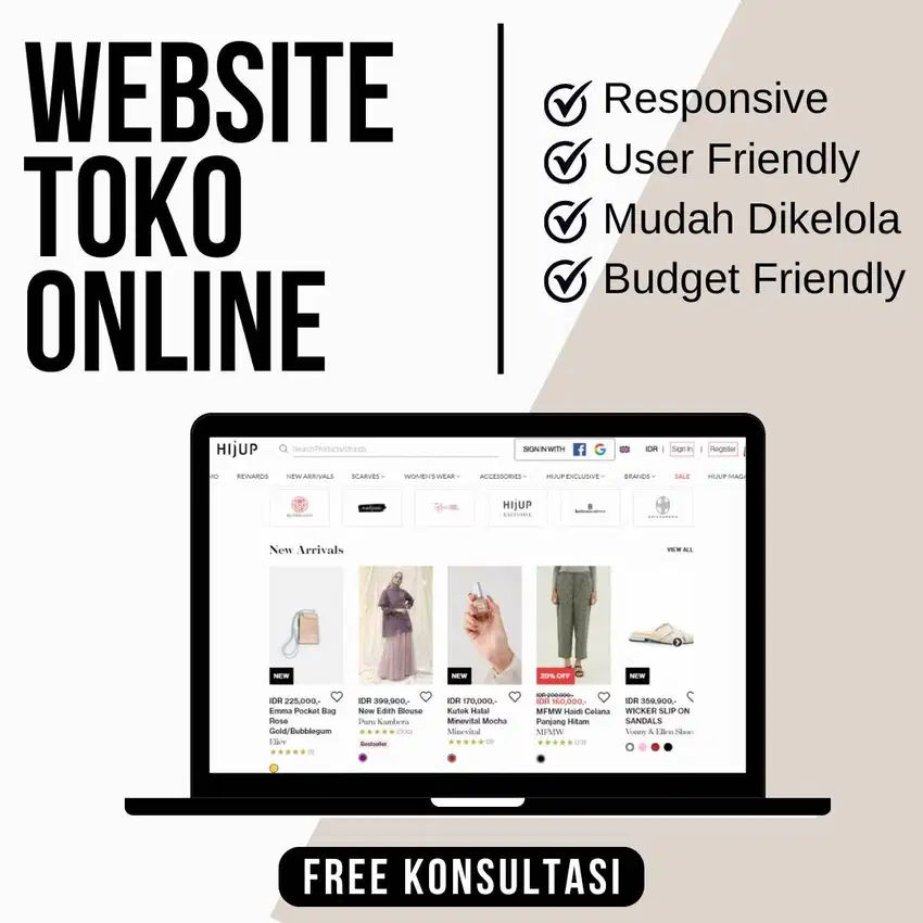 Mulai Jualan Online dengan Website Profesional Hanya Sekali Klik!