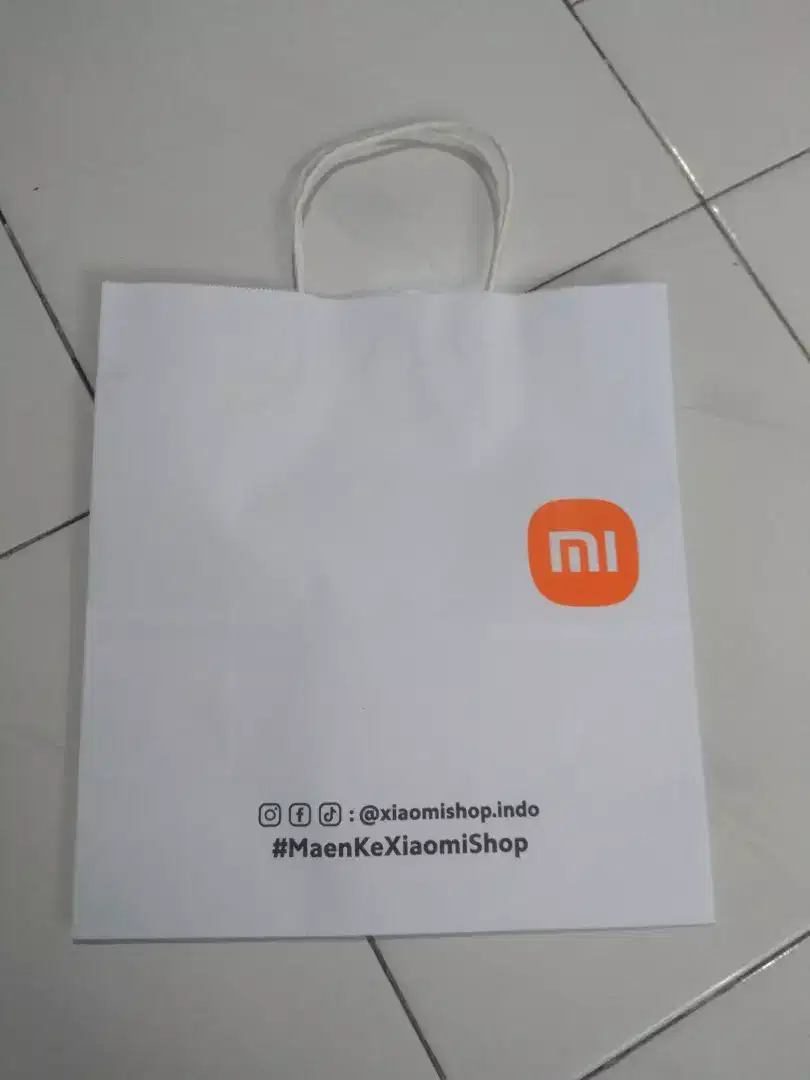 Jual papper bag xiaomi ukuran 30 x 29 x 13