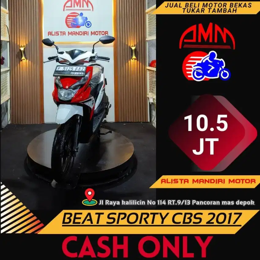 DIJUAL MOKAS BEAT SPORTY CBS 2017 BAYAR VIA SHOPEE TOKPED KREDIVO DLL