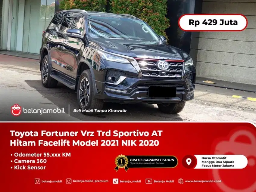 [360 CAM] Toyota Fortuner Vrz Trd Sportivo AT Hitam  2021/2020