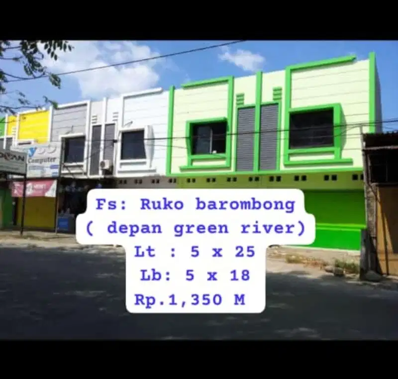 Dijual Ruko 2 Lantai di Barombong dekat Green River View