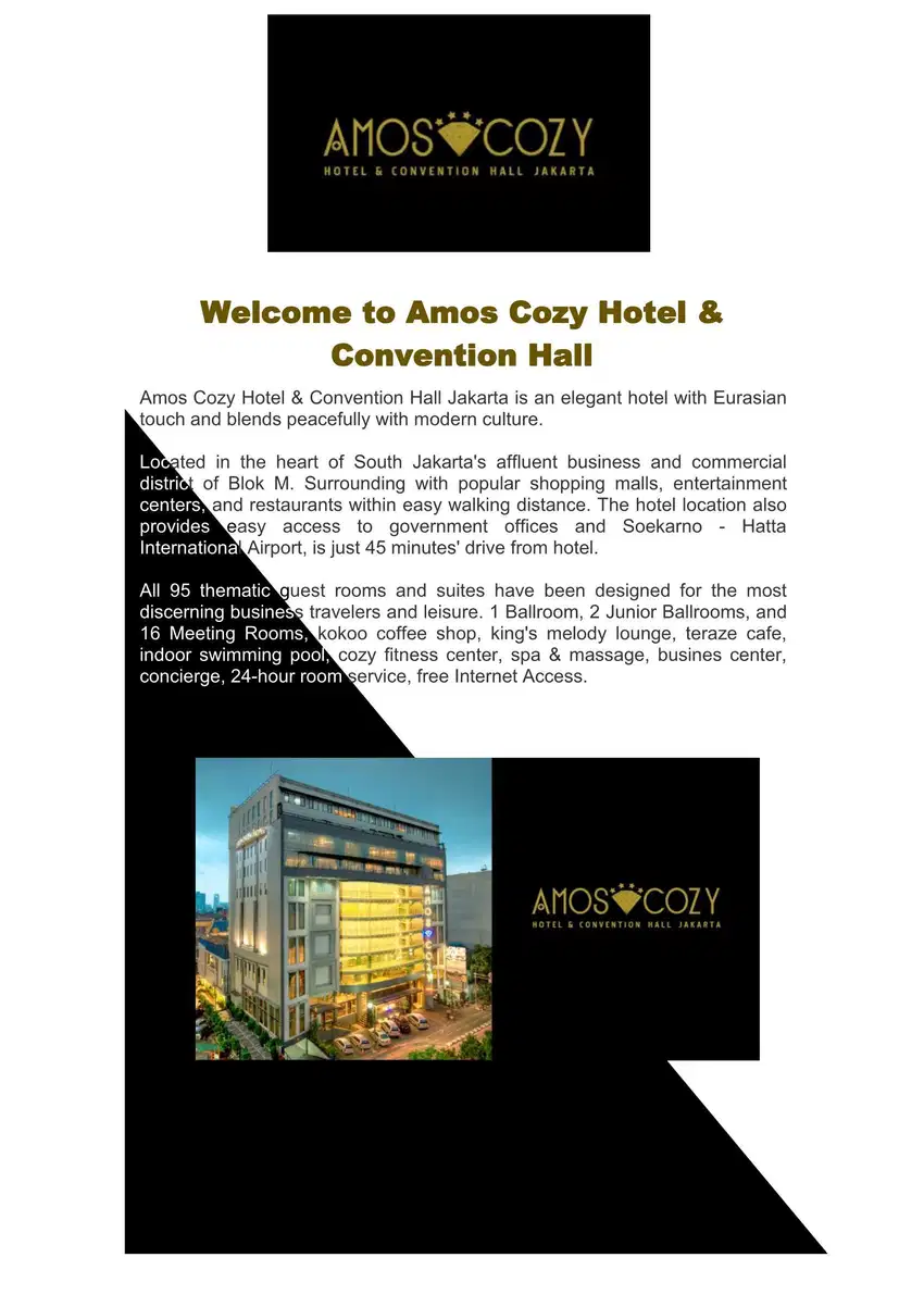 DIJUAL HOTEL BINTANG 4_ HOTEL AMOS COZY