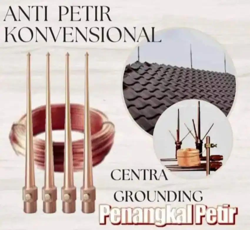 Jasa Pemasangan Grounding Penangkal Petir Konvensional Bergaransi