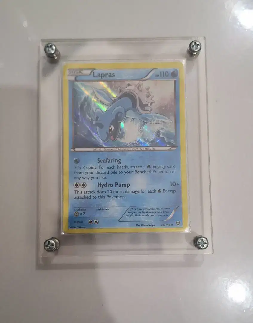 TCG Card Pokemon XY Lapras 35/146 Base Holo Rare LP 2014
