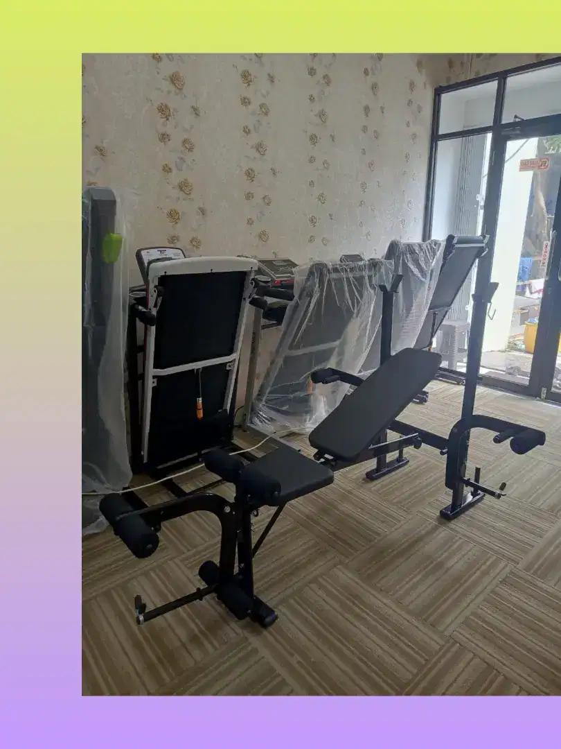 Benchpress minimalis tanpa beban alat fitnes GJR-587