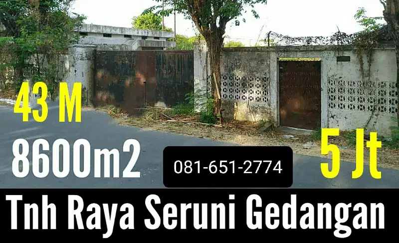 Tanah di Gedangan Raya Seruni