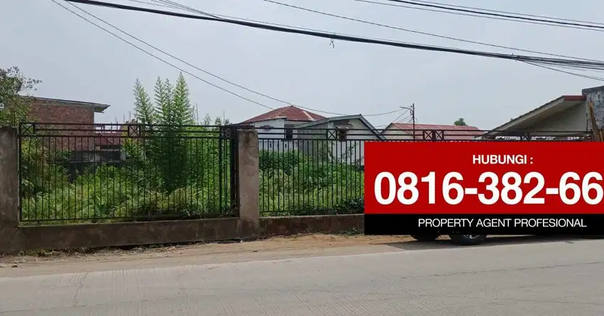 Dijual tanah 564m2 dipinggir jalan besar Gandus Palembang