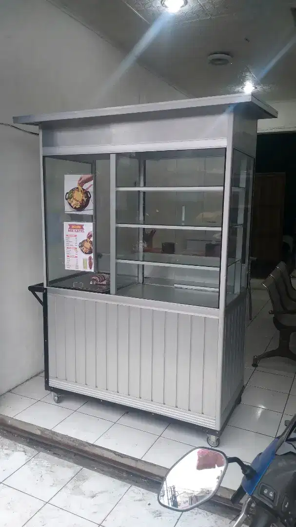 Gerobak Bakso Mie Ayam Aluminium 150cm