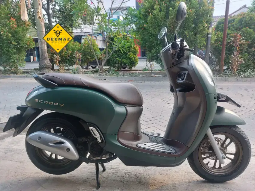 (DP 800 Rb)‼️ Honda Scoopy Prestige Keyless Hijau Doff Mulus 2023