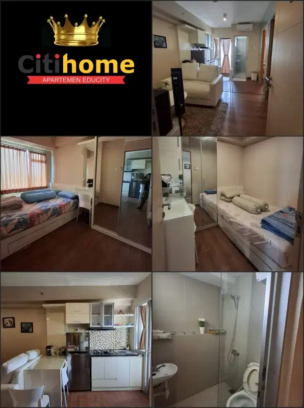 sewa BULANAN 2br Apartemen educity by Citihome