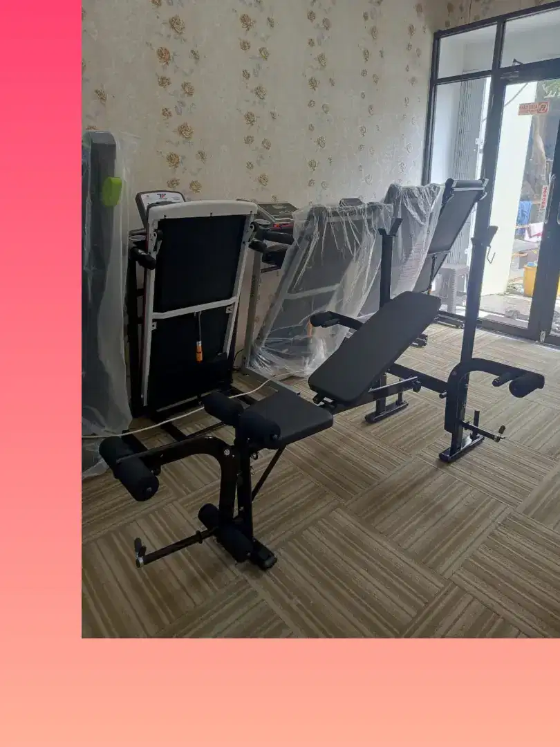 Benchpress minimalis tanpa beban alat fitnes GJR-587