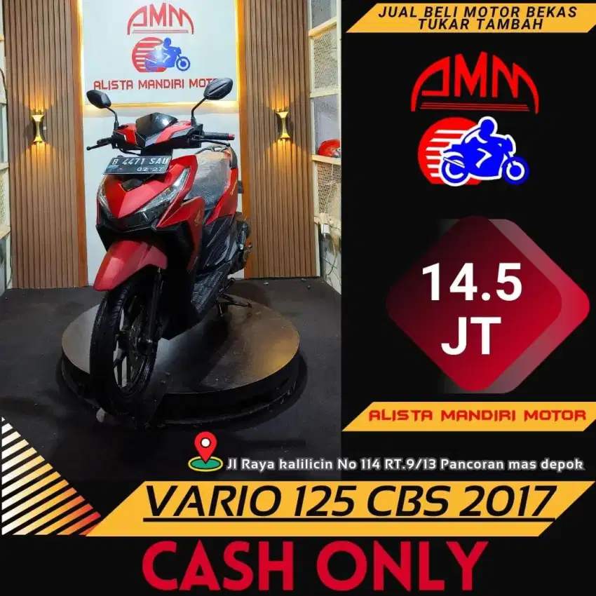 JUAL MOKAS VARIO 125 CBS 2017 BAYAR VIA SHOPEE TOKPED KREDIVO INDODANA