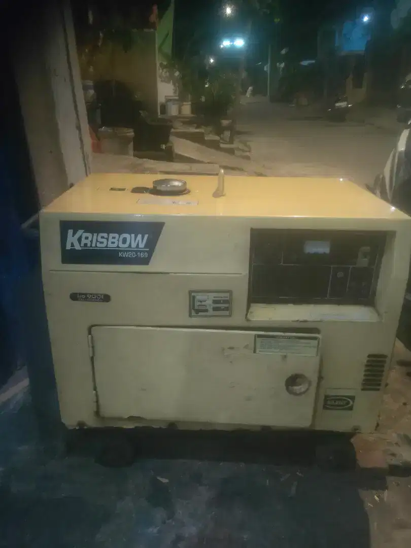 JUAL Genset silent krisbow solar