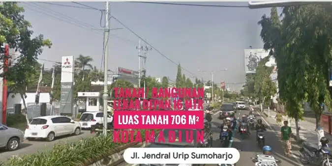 DIJUAL Tanah&Bangunan, KOTA MADIUN Urip Sumoharjo Lokasi Sipp