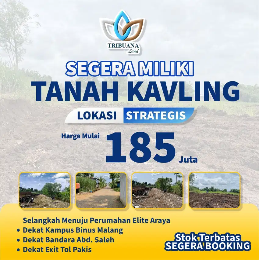 Jual Tanah Kavling Real Samping ARAYA