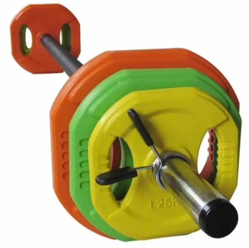 Weight Pump Barbell Set 20Kg Body Gym Warna Life ports