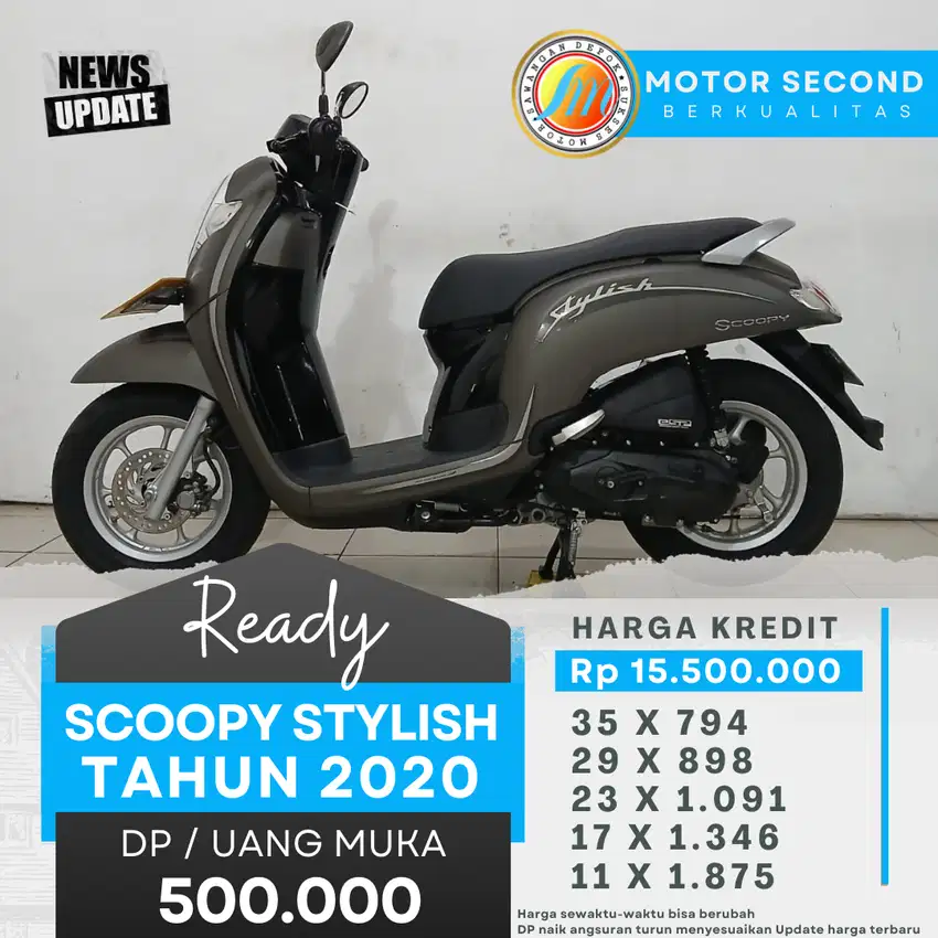 ( DP 500 Tenor 35x 794 ) Scoopy 2020 Plat Depok terima tuker tambah