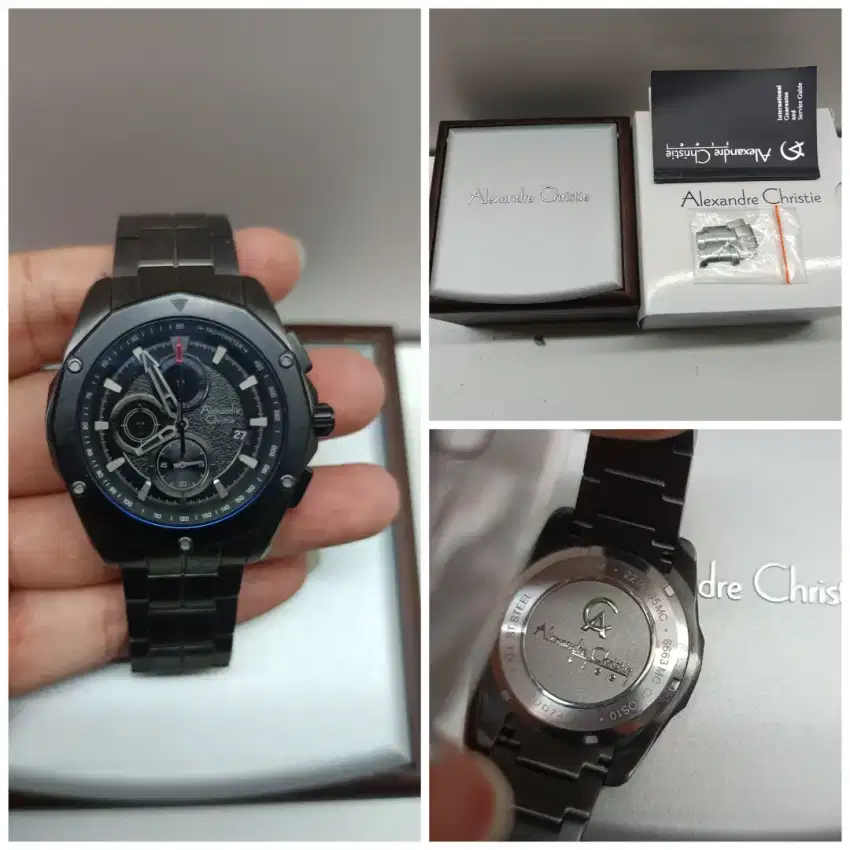 Jam Tangan Pria Alexandre Christie 6663 Ori Second