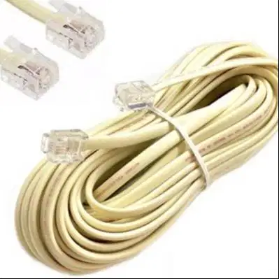 Kabel Telepon Kabel Line Telpon + Jack RJ 11 - 20 METER