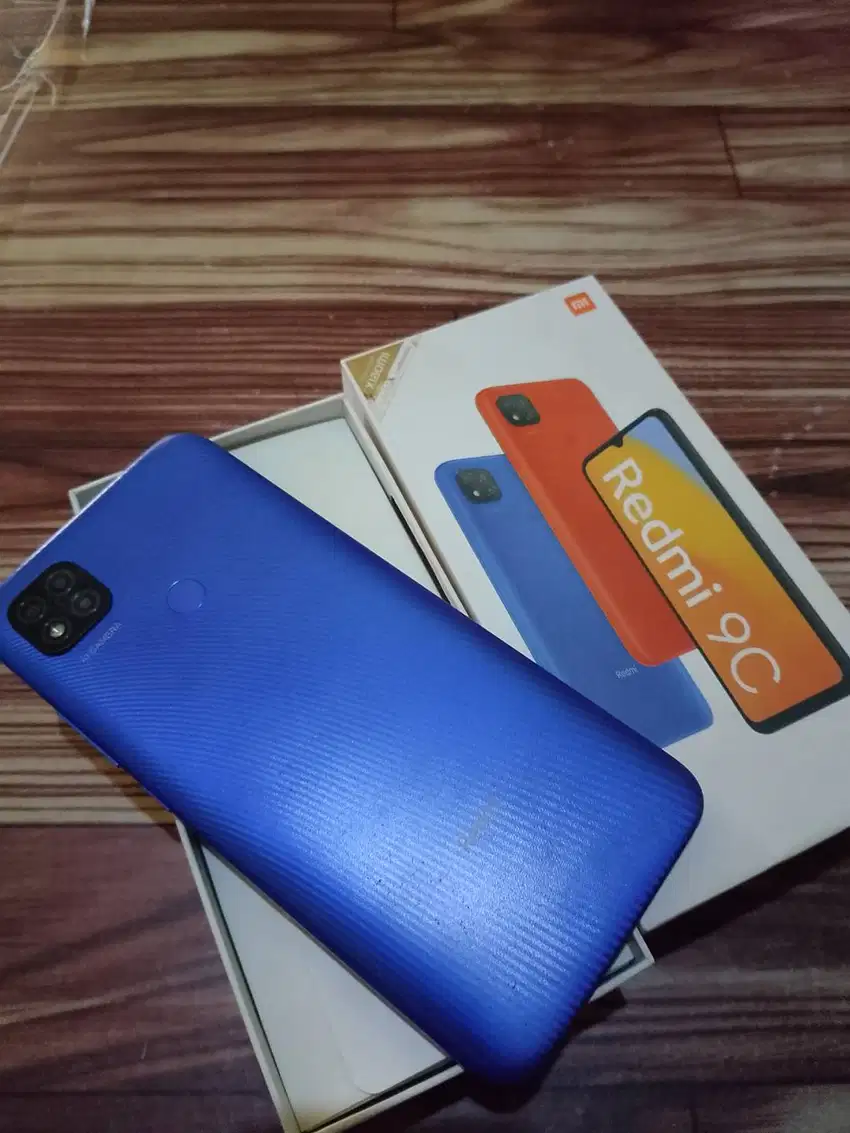 REDMI 9 RAM 4 MULUS segel orian warna blue