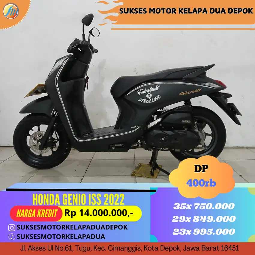 Honda GENIO ISS 2022 CASH/KREDIT/CC/TUKER TAMBAH/PAYLATER