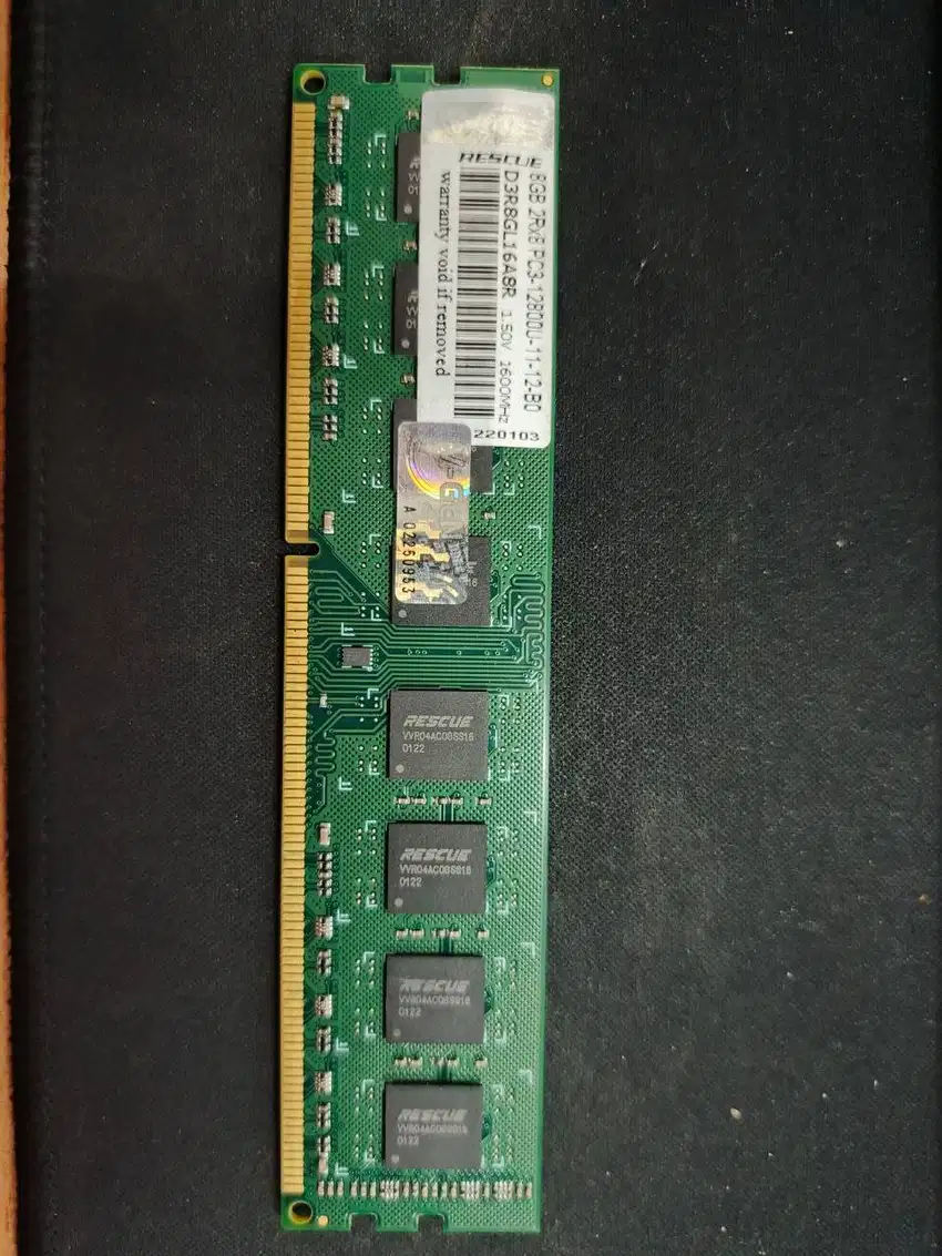 RAM LONG DIMM V-GeN DDR3 8GB PC12800/1600Mhz Rescue KOMPUTER SECOND