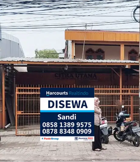 DI SEWA Ruko 2 Lantai Pinggir Jalan Di Kawasan Strategis Hasyim Ashari