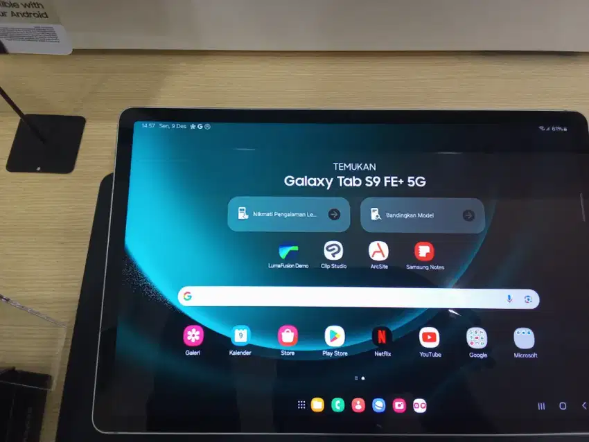 Samsung galaxy tab S9 FE+ RAM 12/256