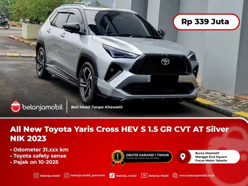 [PANORAMIC] All New Toyota Yaris Cross HEV S 1.5 GR Silver 2023/2024