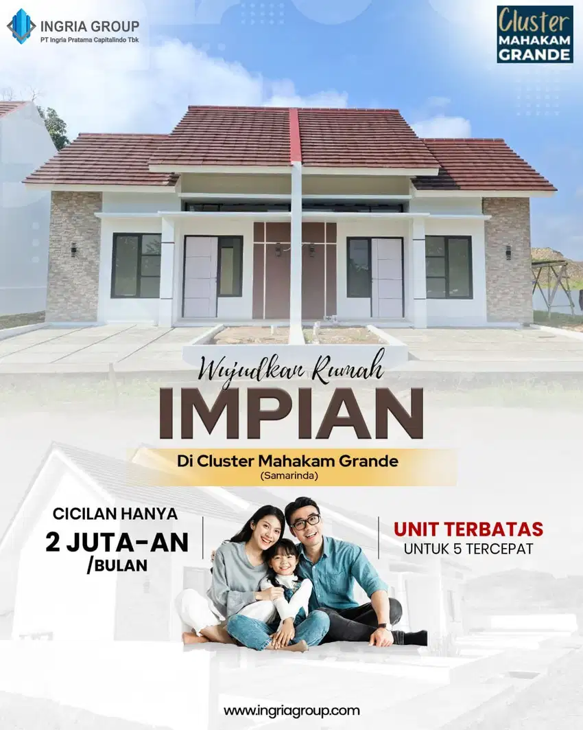 Dijual Cepat Rumah di samarinda kota dkt masjid islamic center sdh Shm