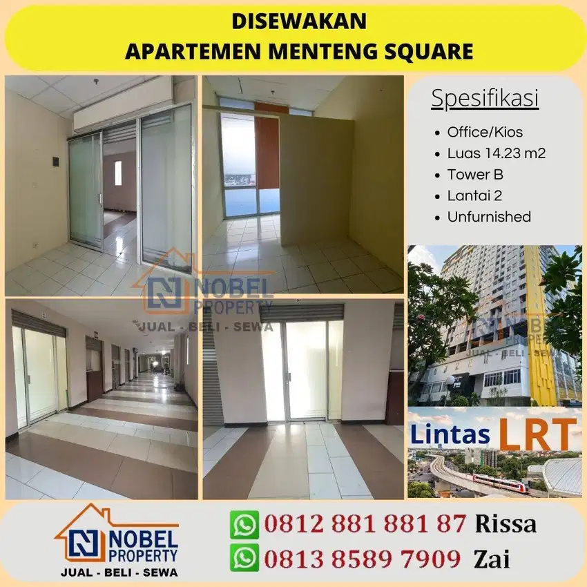 Disewakan Kios Dan Office Di Apartemen Menteng Square