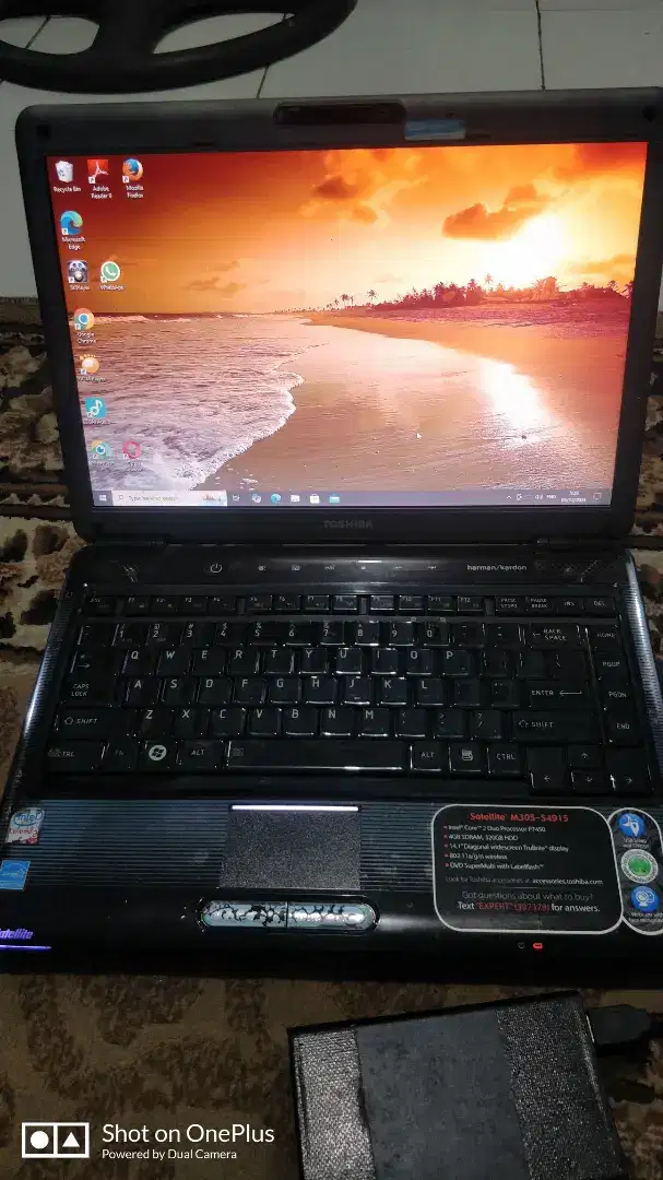 Laptop thosiba satteilit m305 core2duo P7450