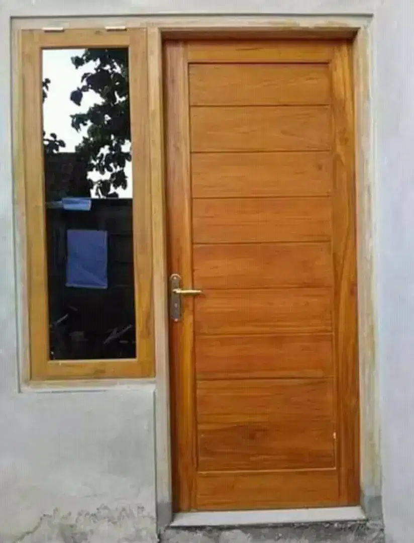 Kusen pintu jati