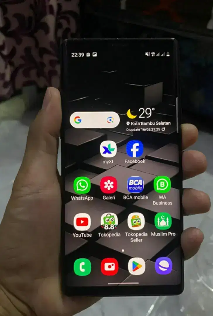 Samsung Note 9 128gb Mulus masih ting ting Fullset ori