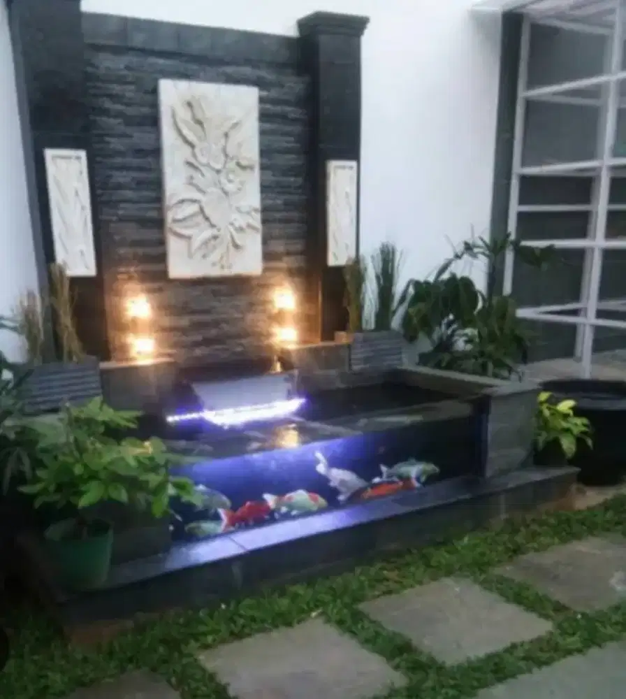 Kolam koi minimalis kaca