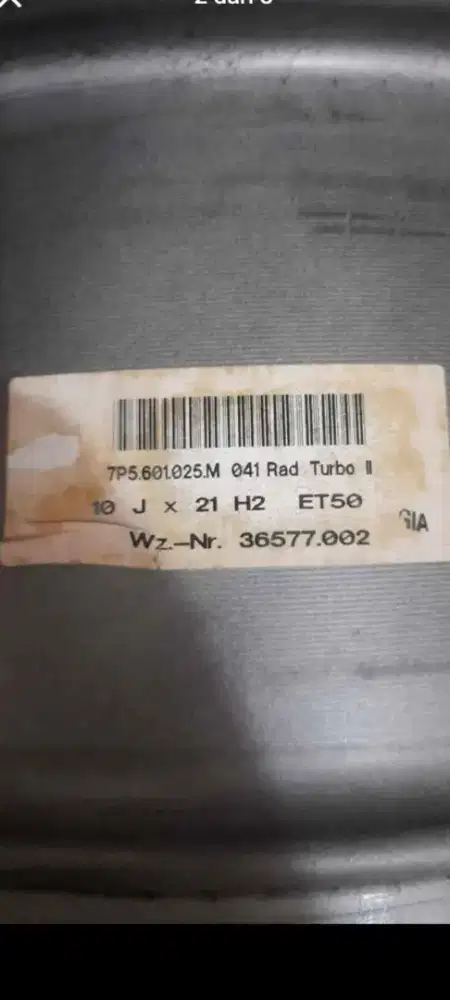 Velg mobil Cayenne turbo R21