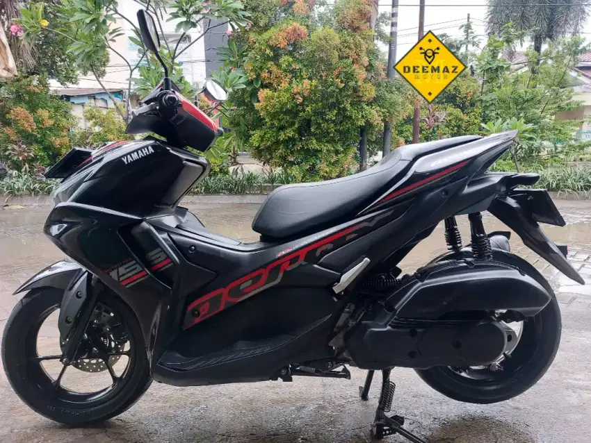 (DP 500)‼️ Plat B TangKot Aerox 155 Connected Hitam 2022 Cash Kredit