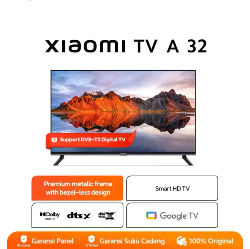 Xiaomi TV A2 32 Smart HD Dolby Audio Android TV Google Play Netflix