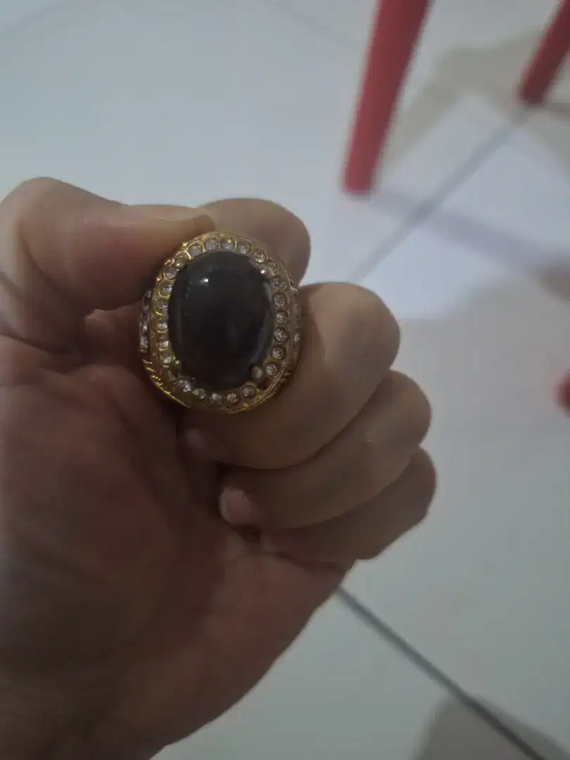 Cincin Batu Kecubung Teh