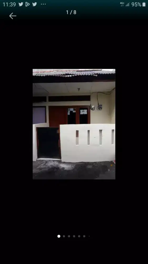 Rumah dikontrakan di Jl. Buni 5 Kel. Beji