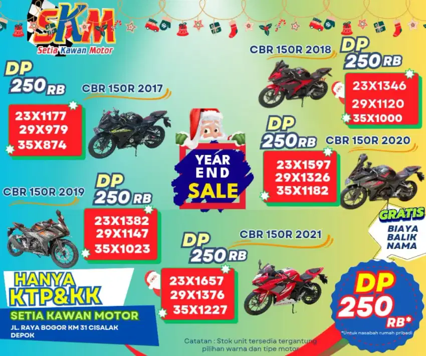 CBR 150R 2018 kredit DP cuma 250ribuan