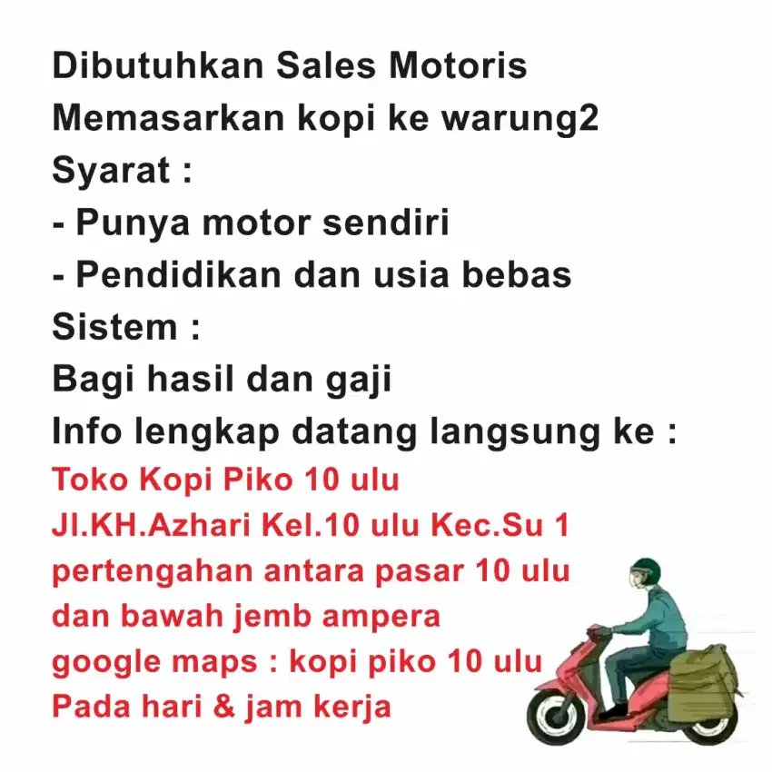 Sales freelance motoris