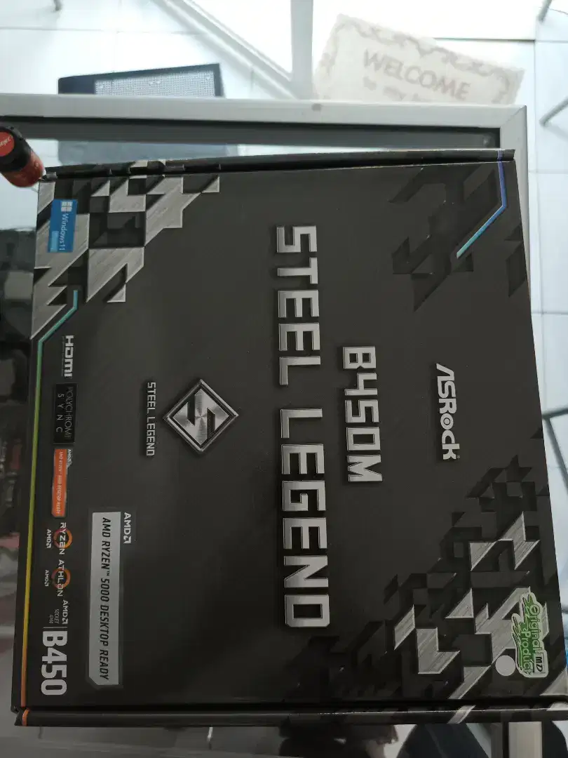 Mobo b450m steel legend new