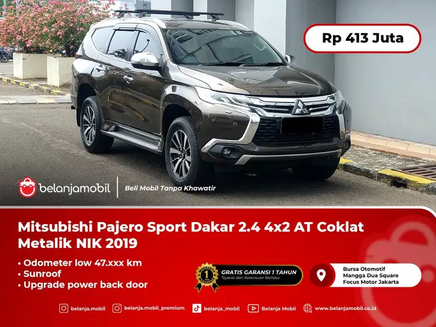 Mitsubishi Pajero Sport Dakar 2.4 4x2 AT Coklat 2019/2020 Non Ultimate