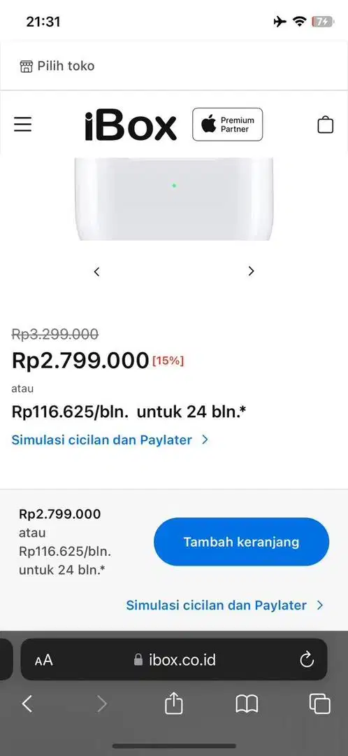 AirPods Ibox Original Gen 3 - Putih