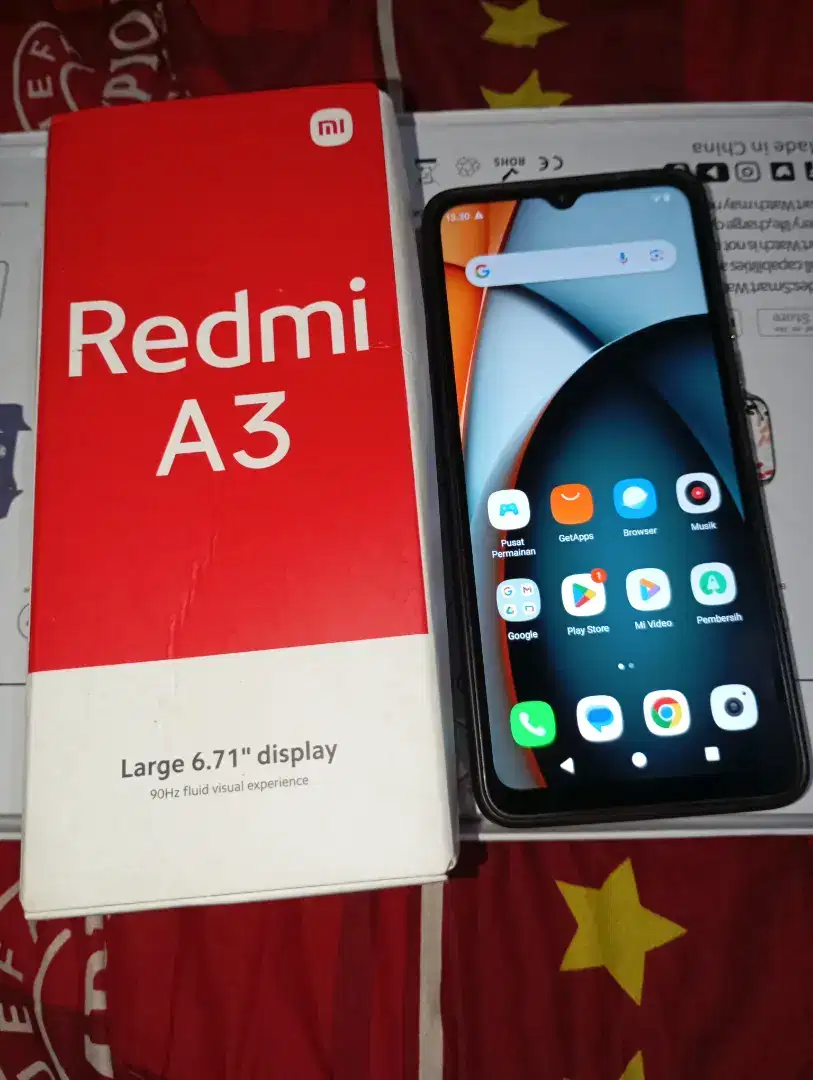 Redmi A3 hitam lengkap