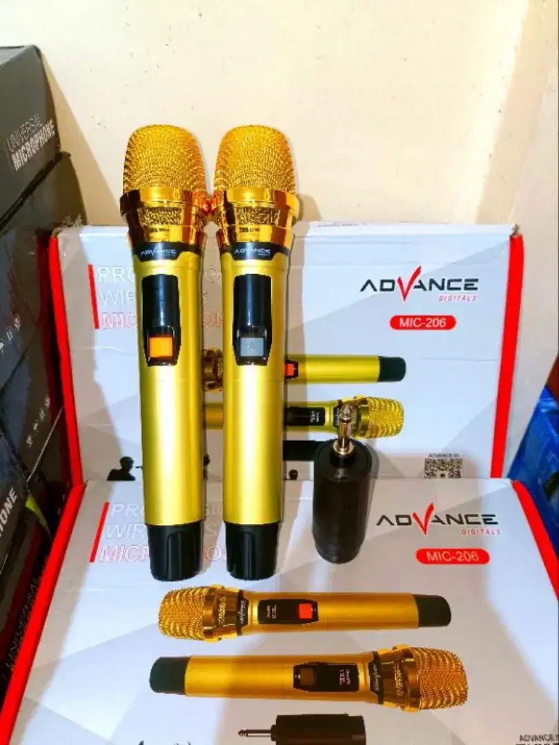 Mic Wireless Advance 206 Double.Baru