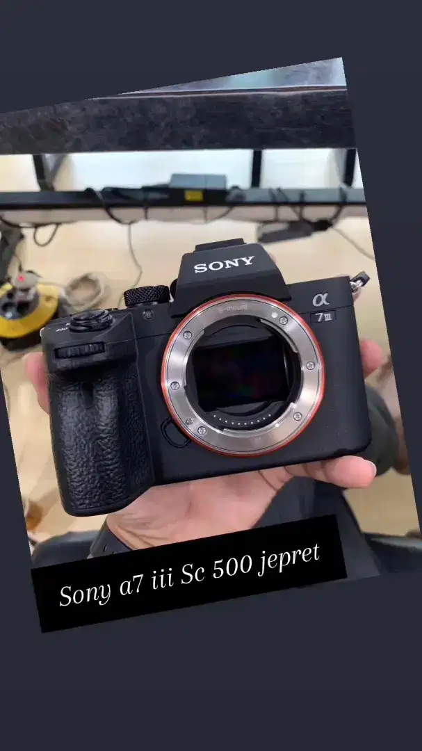 Sony a7 iii body only sc 500 jepret