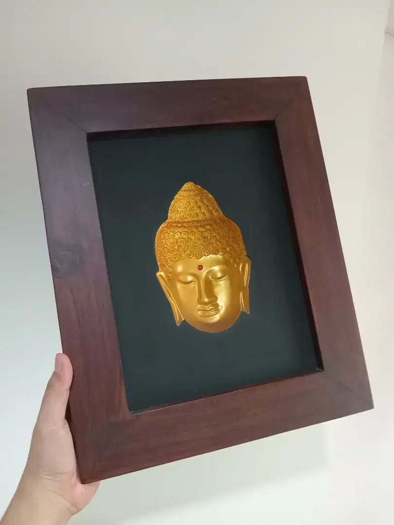 Pajangan Frame Buddha 3D